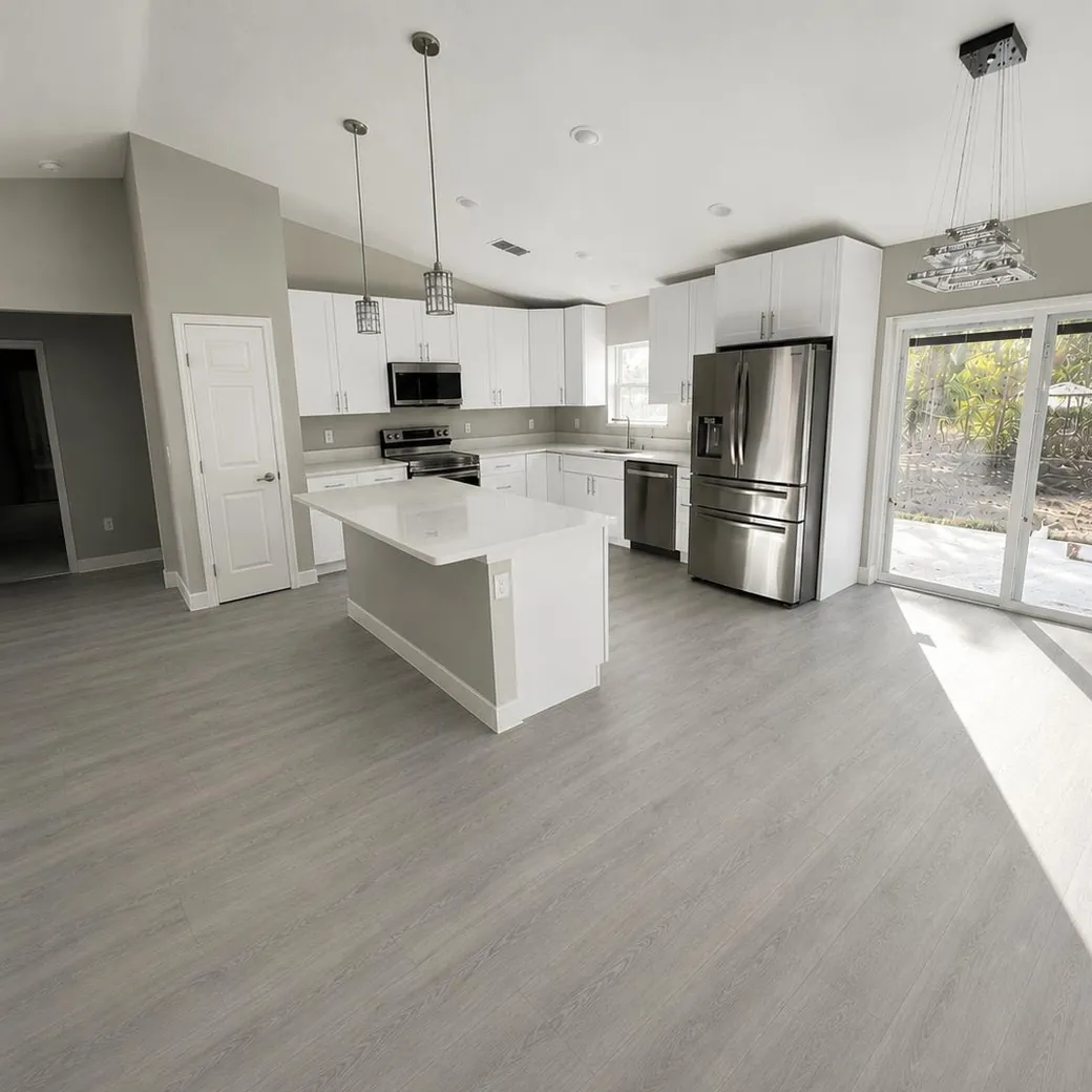 Sample room showing the selected sale color